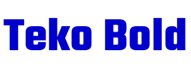 Teko Bold шрифт